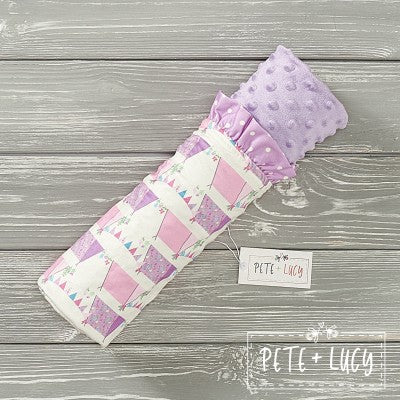 Fancy Camping Minky Blanket