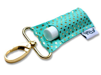 Aqua Chapstick Holder Keychain by LippyClip