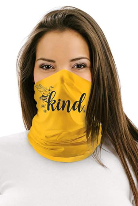 Bee Kind Yellow Neck Gaiter