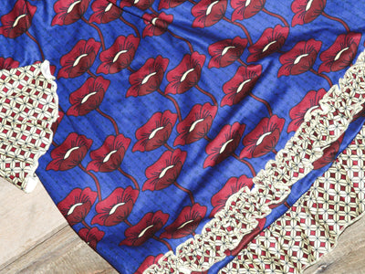 Pete + Lucy Blue & Red Flower Dress - The Country Butterfly