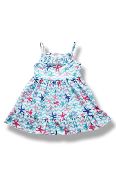 Blue Starfish Dress - The Country Butterfly