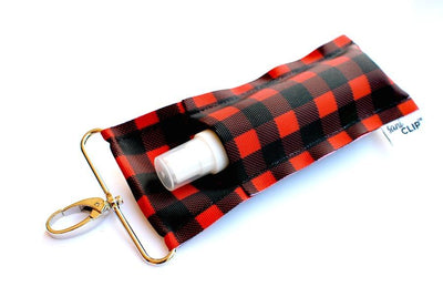 Buffalo Plaid Jumbo SaniClip for Hand Sanitizer Bottles