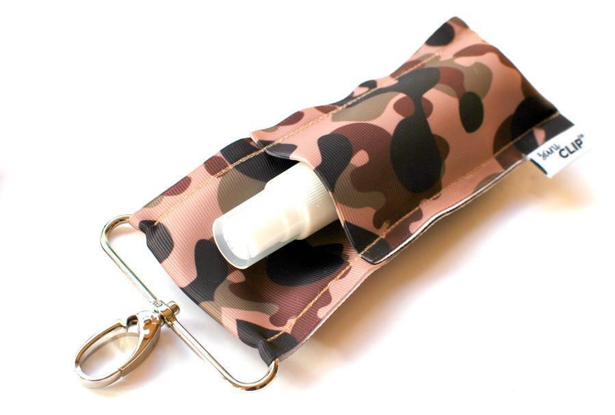 Camo Jumbo SaniClip for Hand Sanitizer Bottles