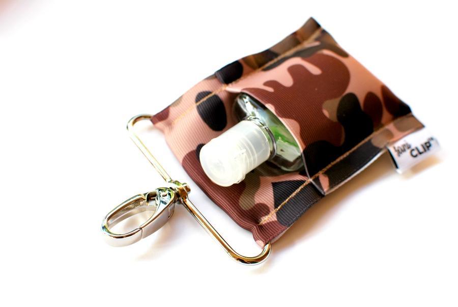 Camo Standard SaniClip for Hand Sanitizer Bottles