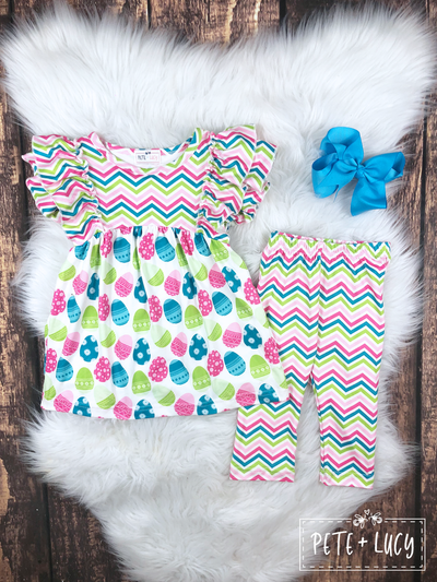 Pete + Lucy Egg Hunt Capri Set - The Country Butterfly