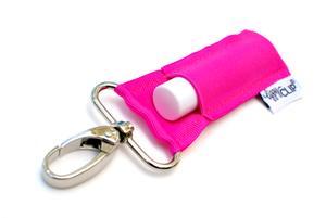 Hot Pink Chapstick Holder Keychain by LippyClip