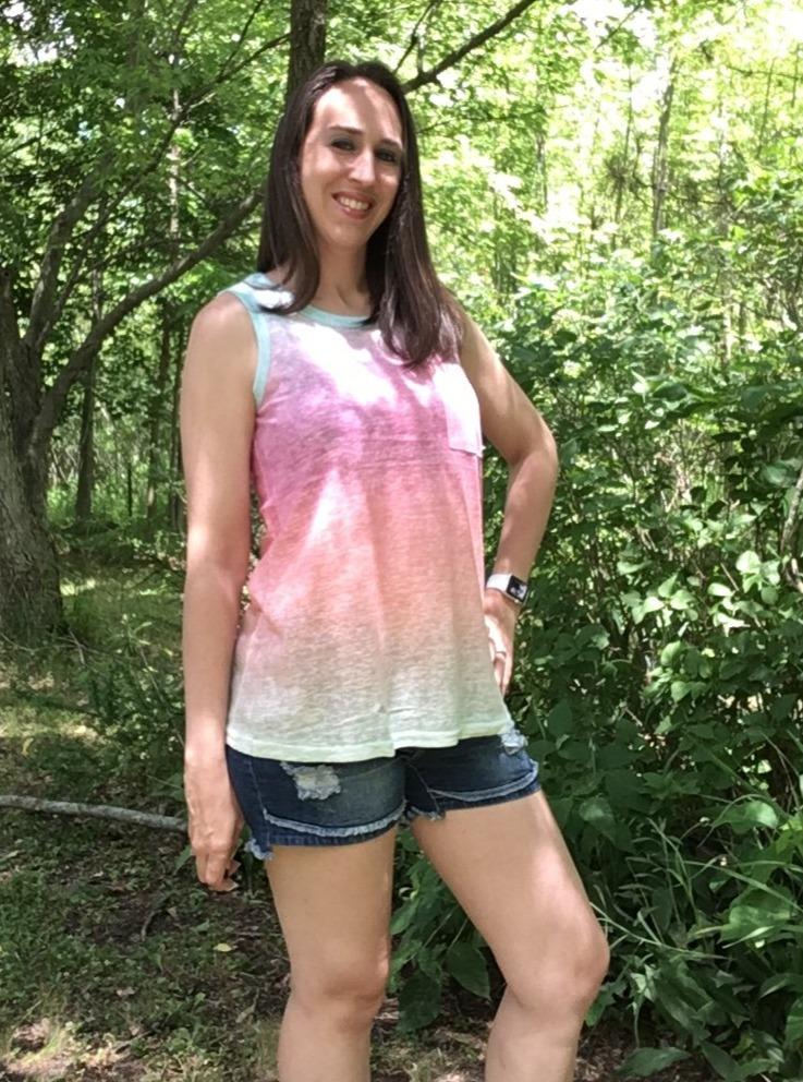 Pink n Orange Ombre Tank