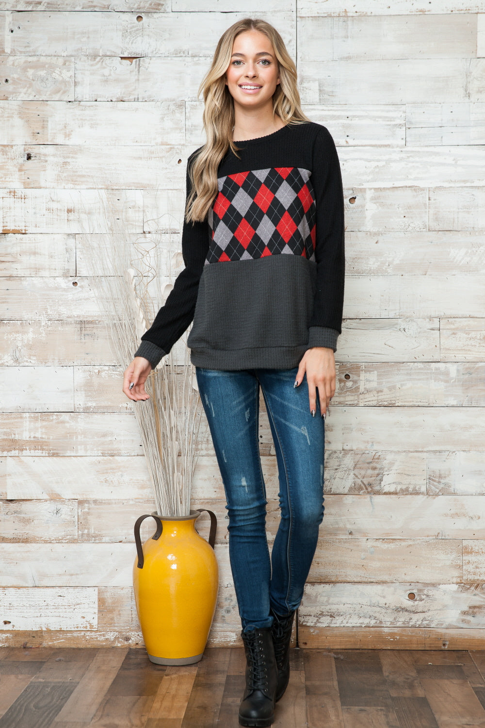 Black Geometric Top