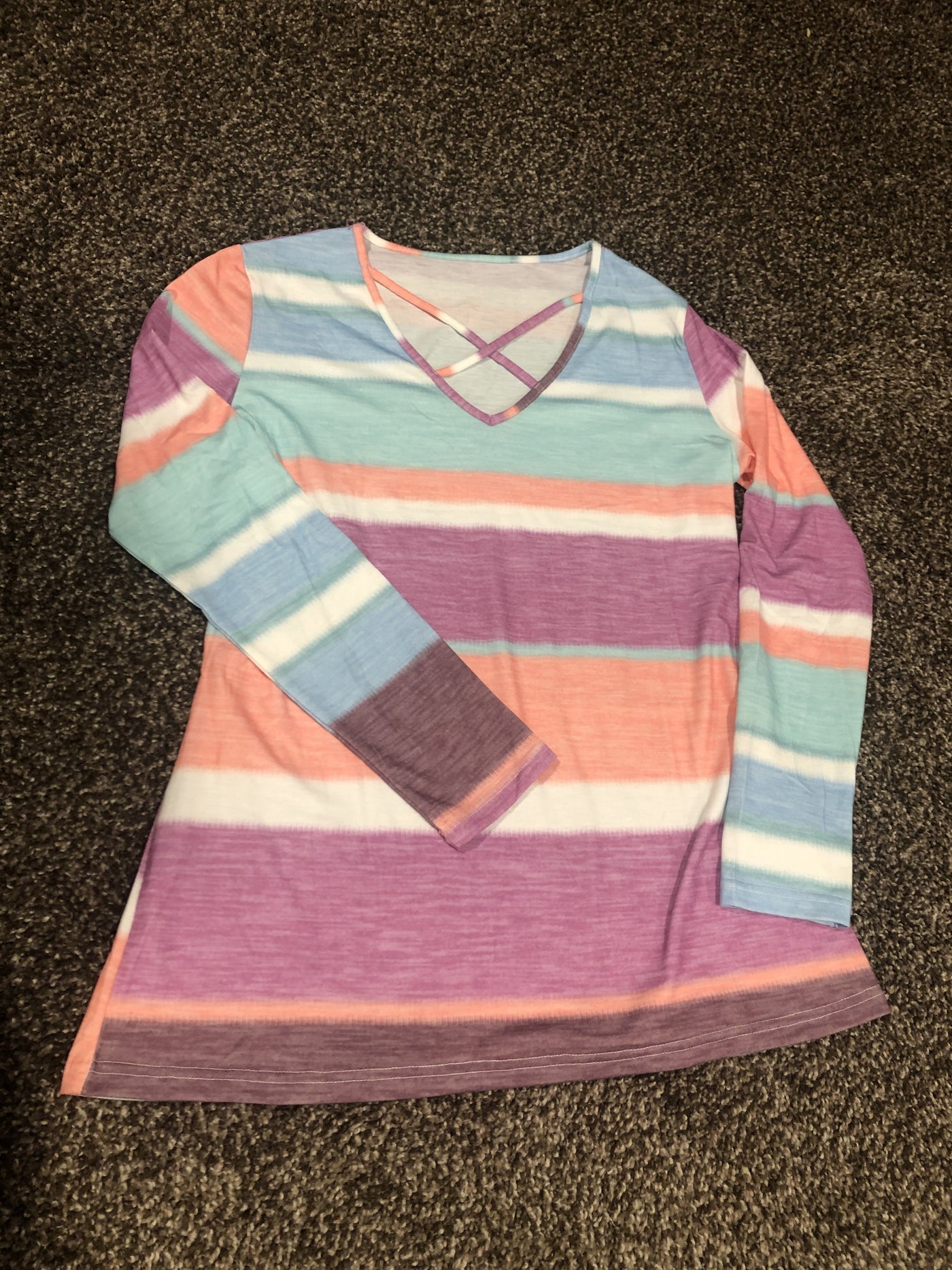 Pastel Criss-Cross shirt