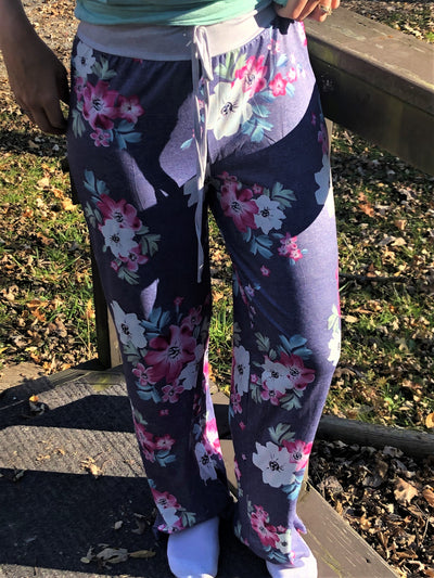 Women's Floral Flowy Lounge Pants