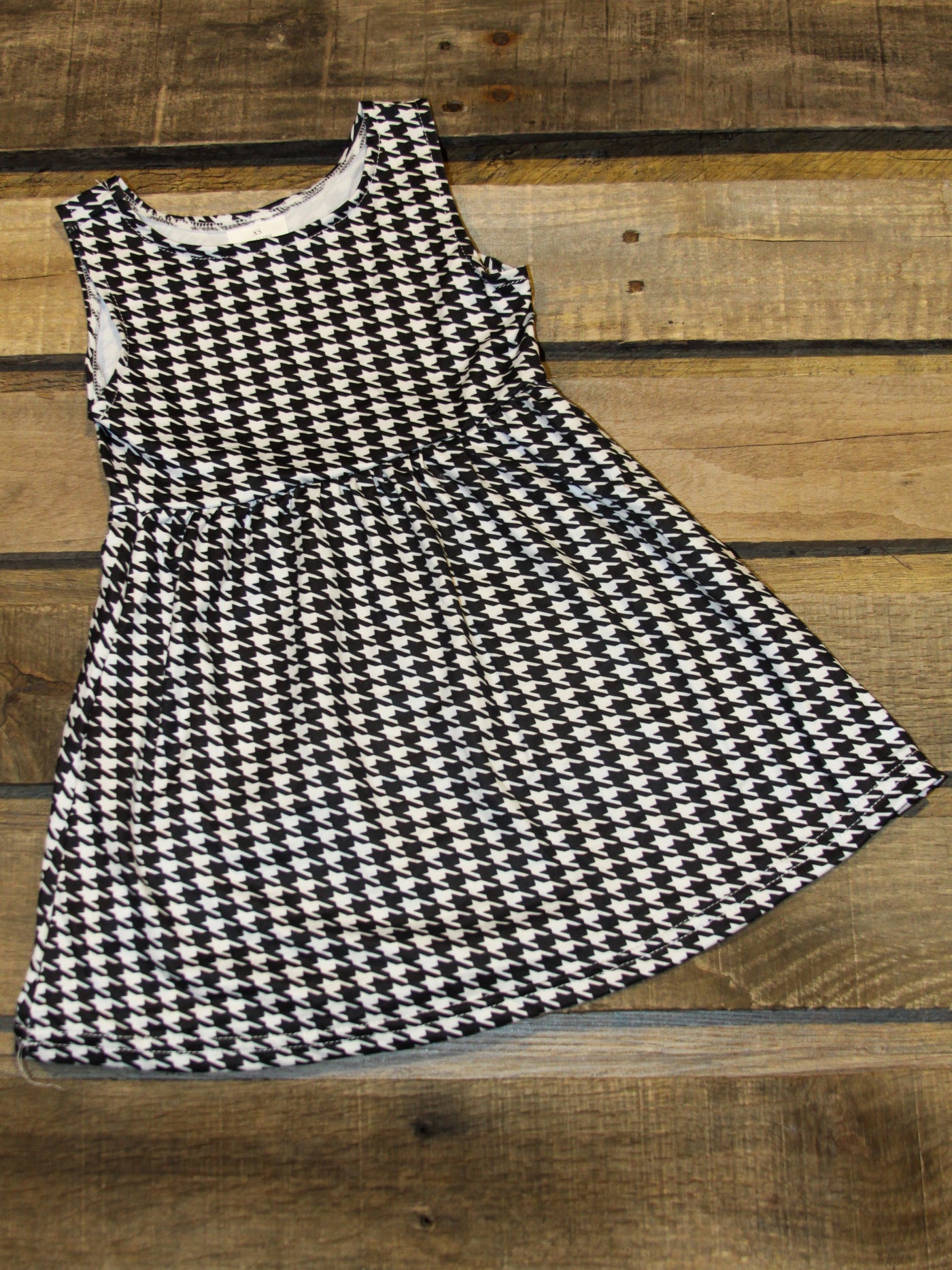 Children's Milk Silk Black and White Summer Dress