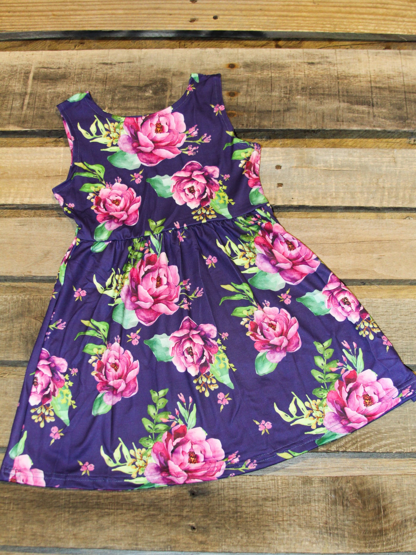 Purple Flower Dress