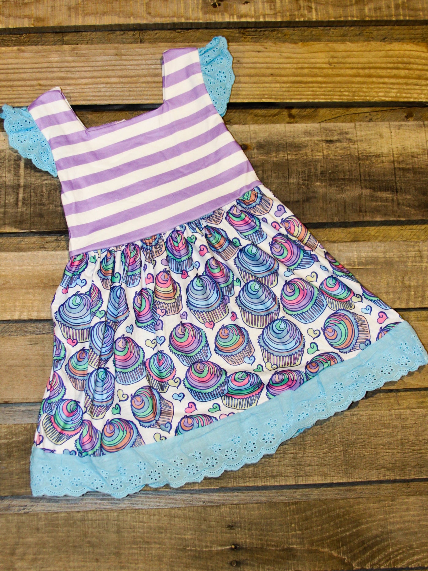 Children's Pete and Lucy Cotton Milk Silk Cupcake Cutie Summer Dress