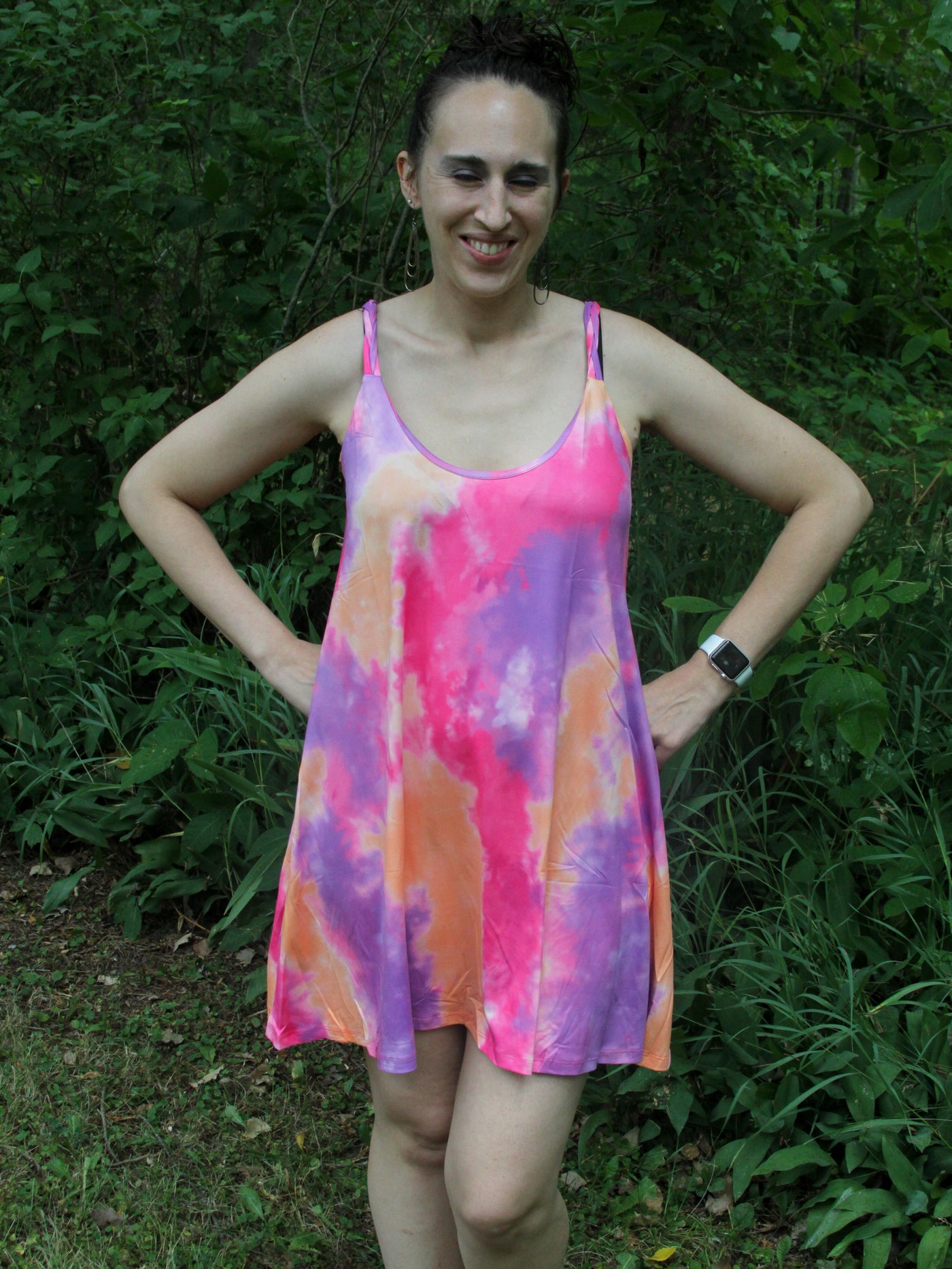 Pink/Purple Tie-Dye Dress