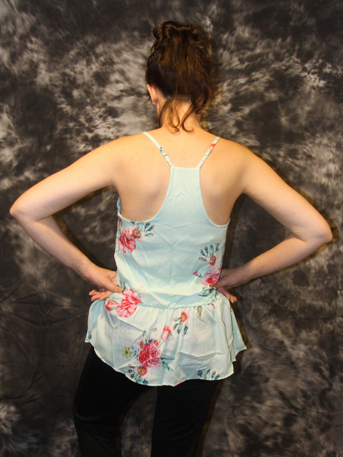 Mint Floral Tank - The Country Butterfly