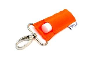 Orange Chapstick Holder Keychain by LippyClip