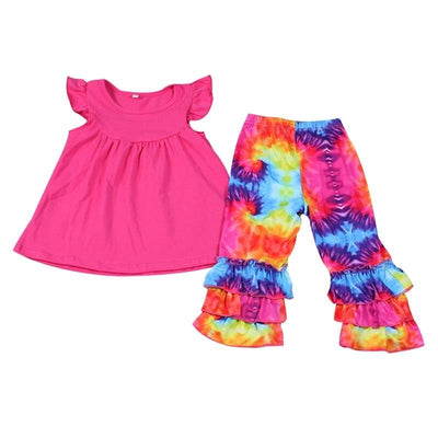 Pink Tie Die Pant Set - The Country Butterfly