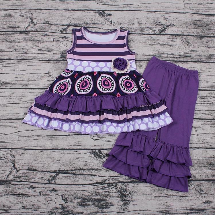 Purple Capri Set - The Country Butterfly