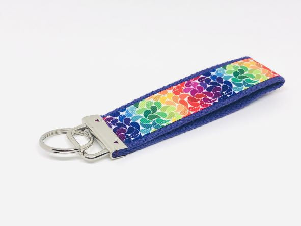 Rainbow Swirls Keychain by LippyClip