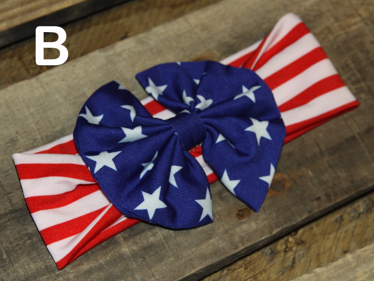 Red, White, & Blue Children's Headbands - The Country Butterfly