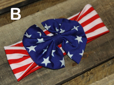 Red, White, & Blue Children's Headbands - The Country Butterfly