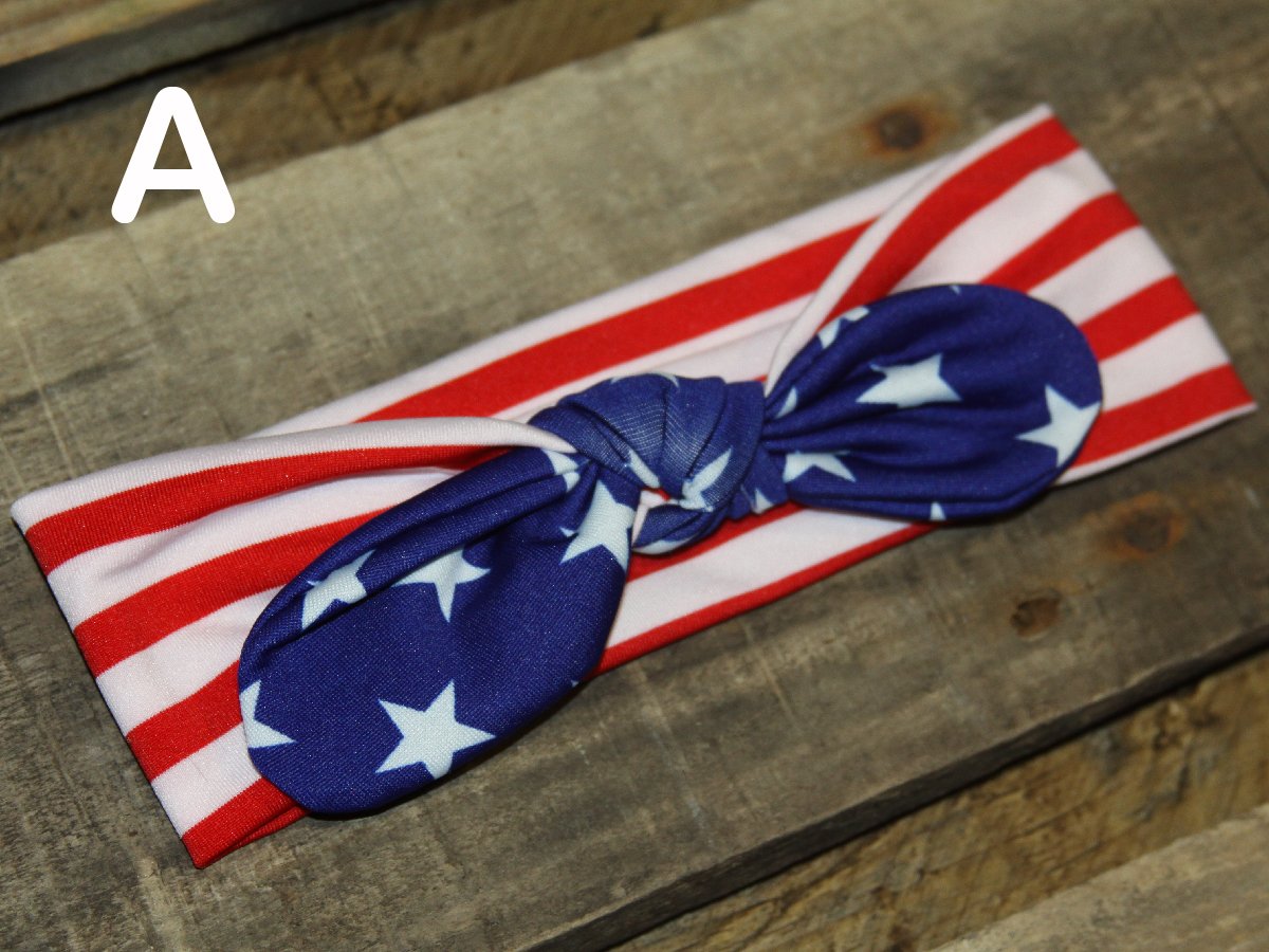 Red, White, & Blue Children's Headbands - The Country Butterfly