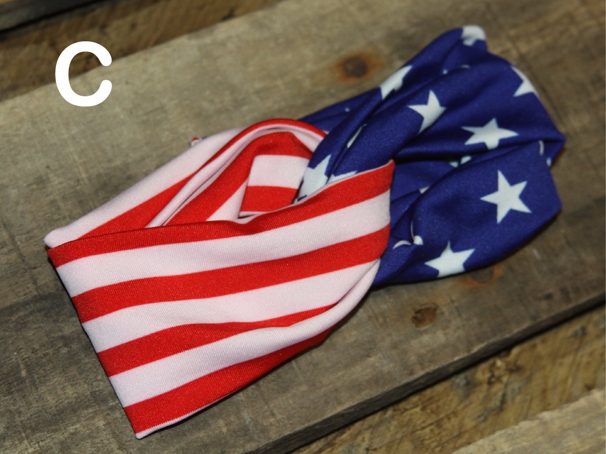 Red, White, & Blue Children's Headbands - The Country Butterfly