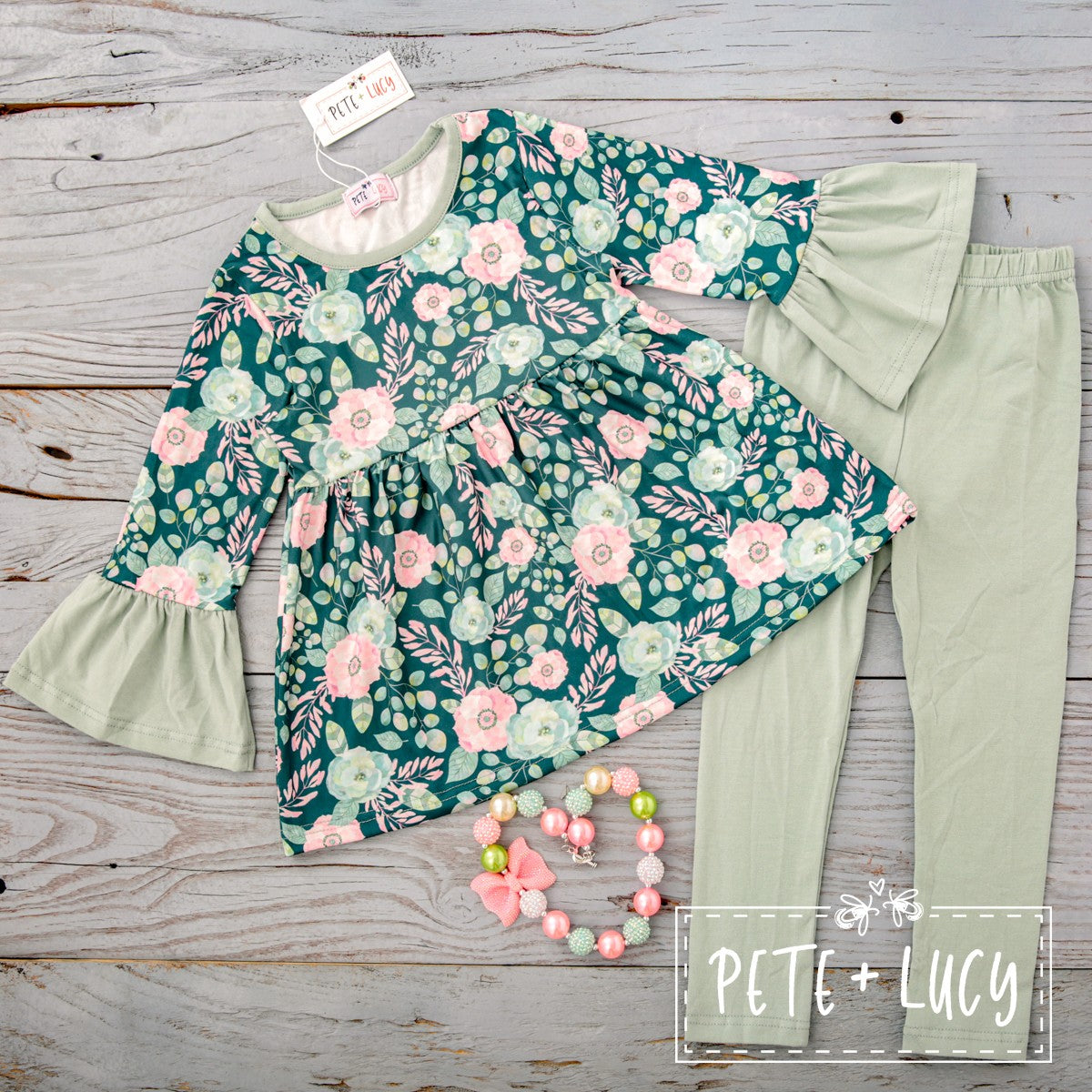 Sweet Emerald Pants Set