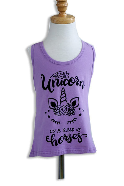 Purple Unicorn Tank Top - The Country Butterfly