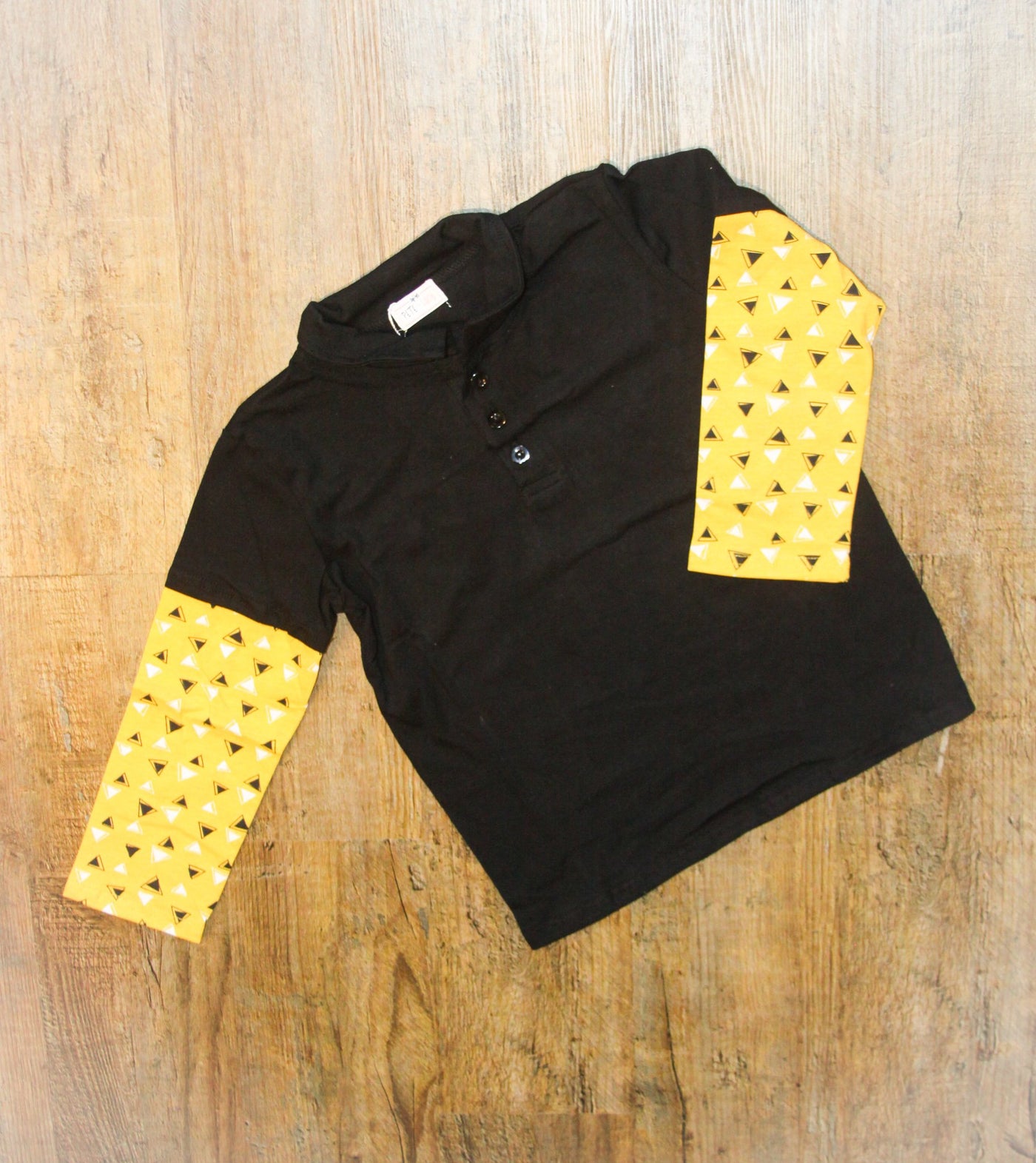 Pete + Lucy Boys Yellow & Black Diamond Shirt - The Country Butterfly
