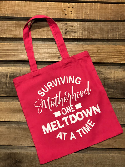 Surviving Motherhood Canvas Bag