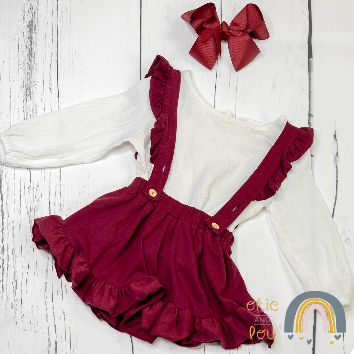 Ruffle It Maroon Dress